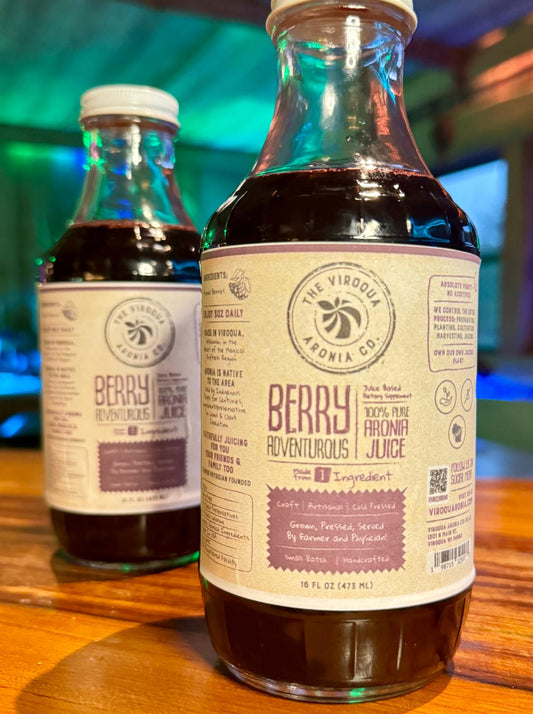 Aronia Berry Juice, Full Strength, Cold-Pressed